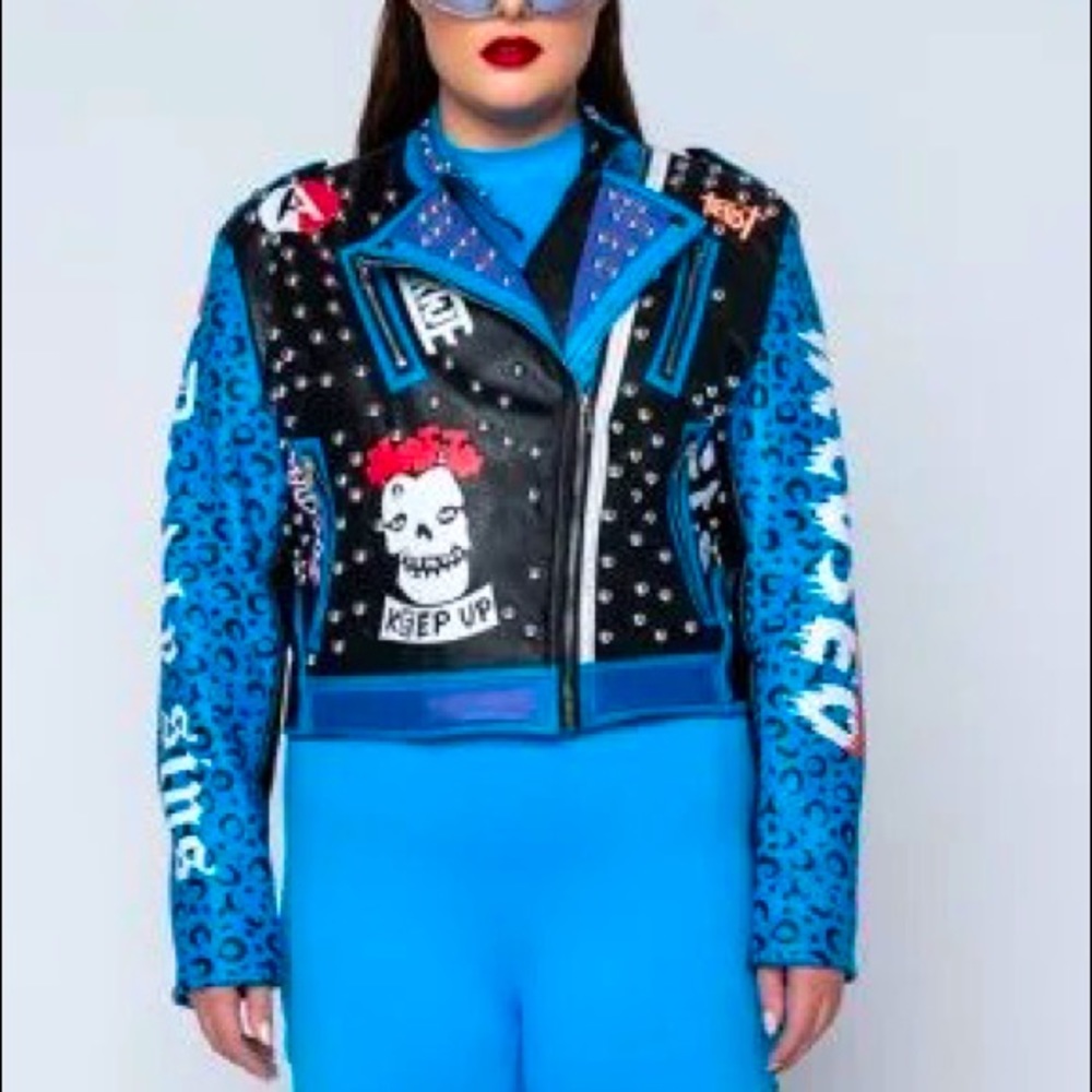 Studded moto jacket